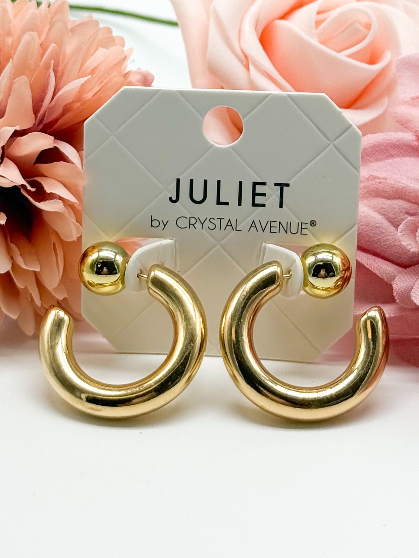 Thick and Bold Hoop Earring-310 Jewelry-RM Manufacturing-Heathered Boho Boutique, Women's Fashion and Accessories in Palmetto, FL