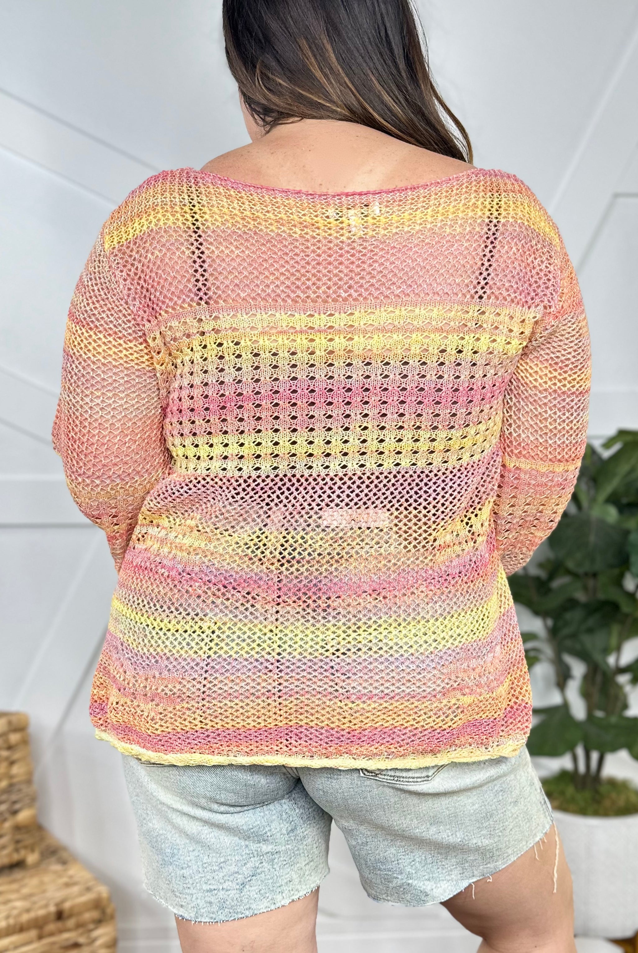 Rising Sun Sweater-125 Sweater-White Birch-Heathered Boho Boutique, Women's Fashion and Accessories in Palmetto, FL