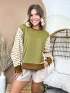 Between The Lines Pullover-120 LONG SLEEVE TOPS-HEIMISH-Heathered Boho Boutique, Women's Fashion and Accessories in Palmetto, FL