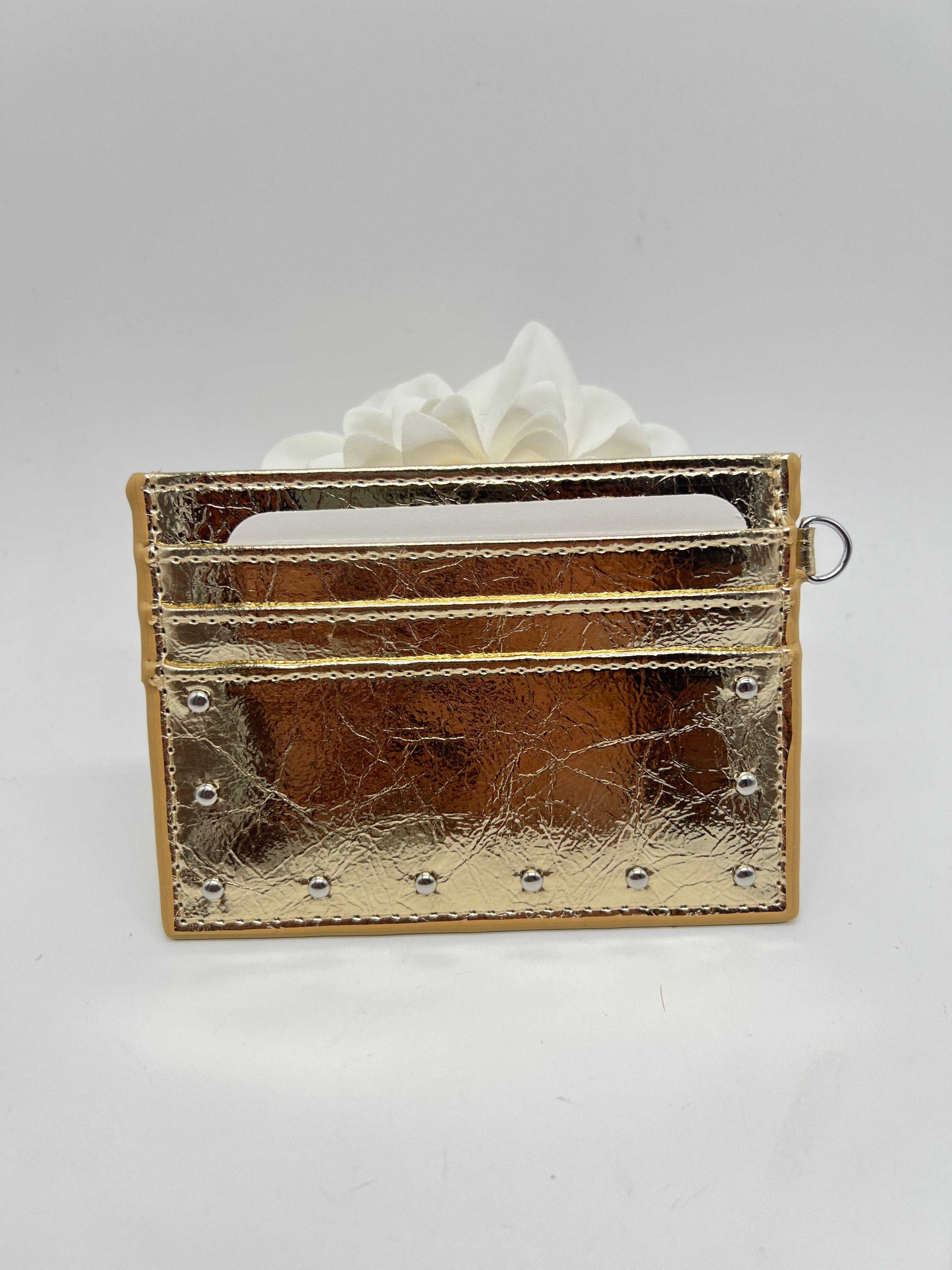 Studded Card Wallet-320 BAGS-UNNI-Heathered Boho Boutique, Women's Fashion and Accessories in Palmetto, FL