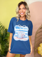 Coastal Seashell Graphic Tee-130 Graphic Tees-Heathered Boho-Heathered Boho Boutique, Women's Fashion and Accessories in Palmetto, FL