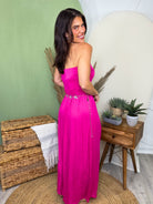Dancing Queen Strapless Dress-230 DRESSES/JUMPSUITS/ROMPERS-HEIMISH-Heathered Boho Boutique, Women's Fashion and Accessories in Palmetto, FL
