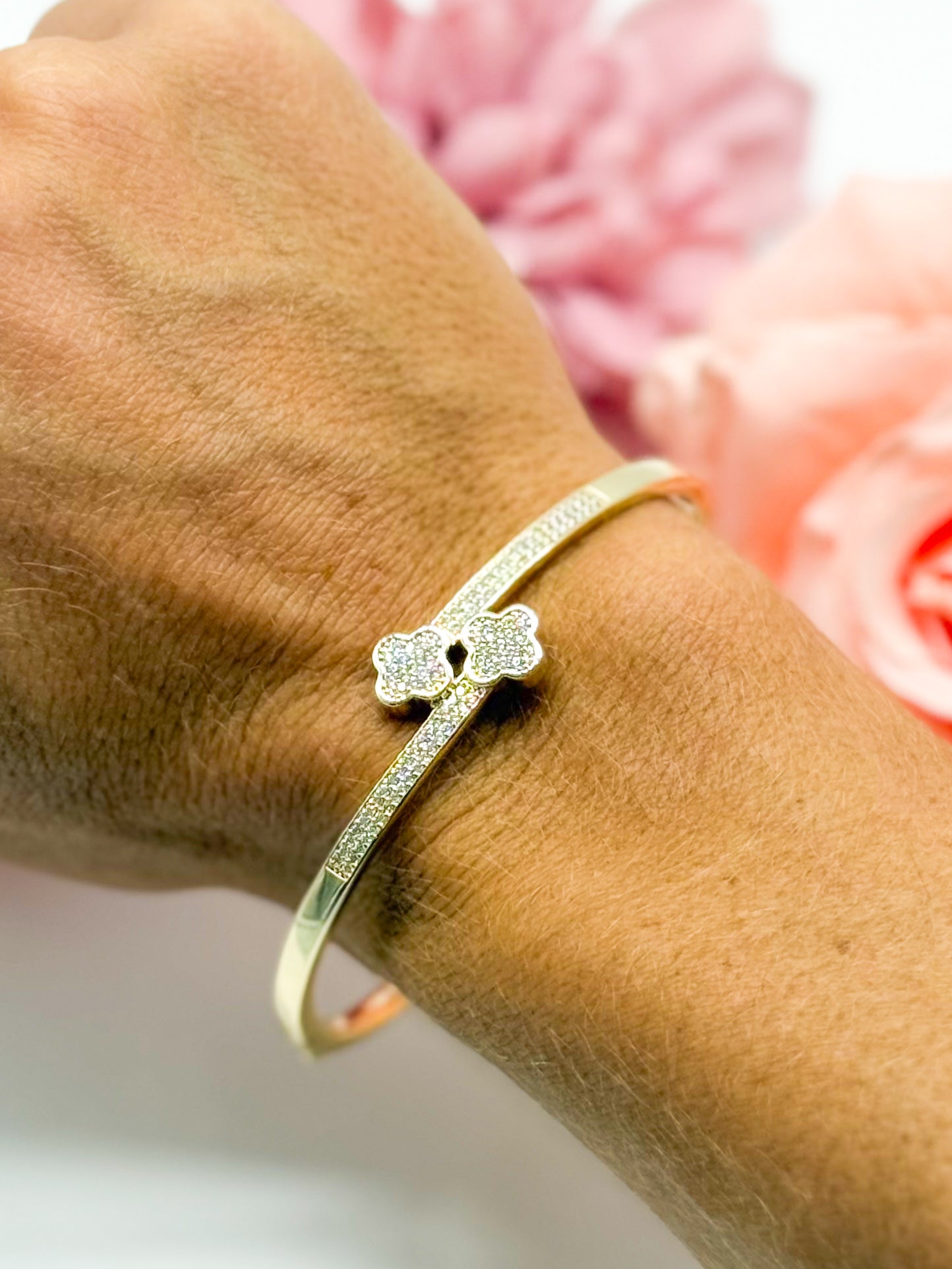 Tiny Shine Flower Bracelet-310 Jewelry-JOSEPH ANTHONY NY, INC.-Heathered Boho Boutique, Women's Fashion and Accessories in Palmetto, FL