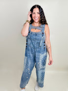 Restock: Vintage Boho Overalls-230 Dresses/Jumpsuits/Rompers-Easel-Heathered Boho Boutique, Women's Fashion and Accessories in Palmetto, FL