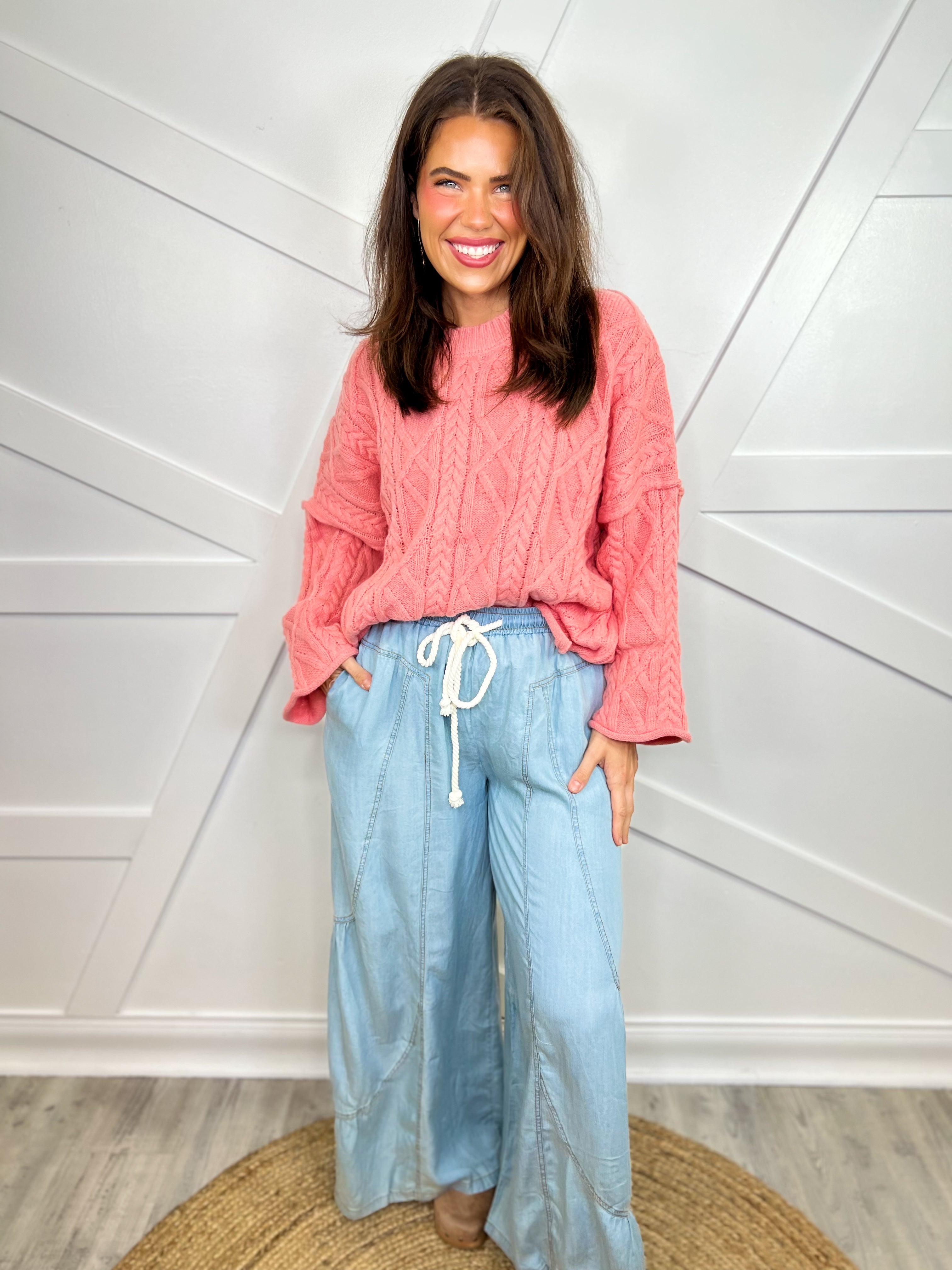 Free Fall Pants-150 PANTS-ODDI-Heathered Boho Boutique, Women's Fashion and Accessories in Palmetto, FL