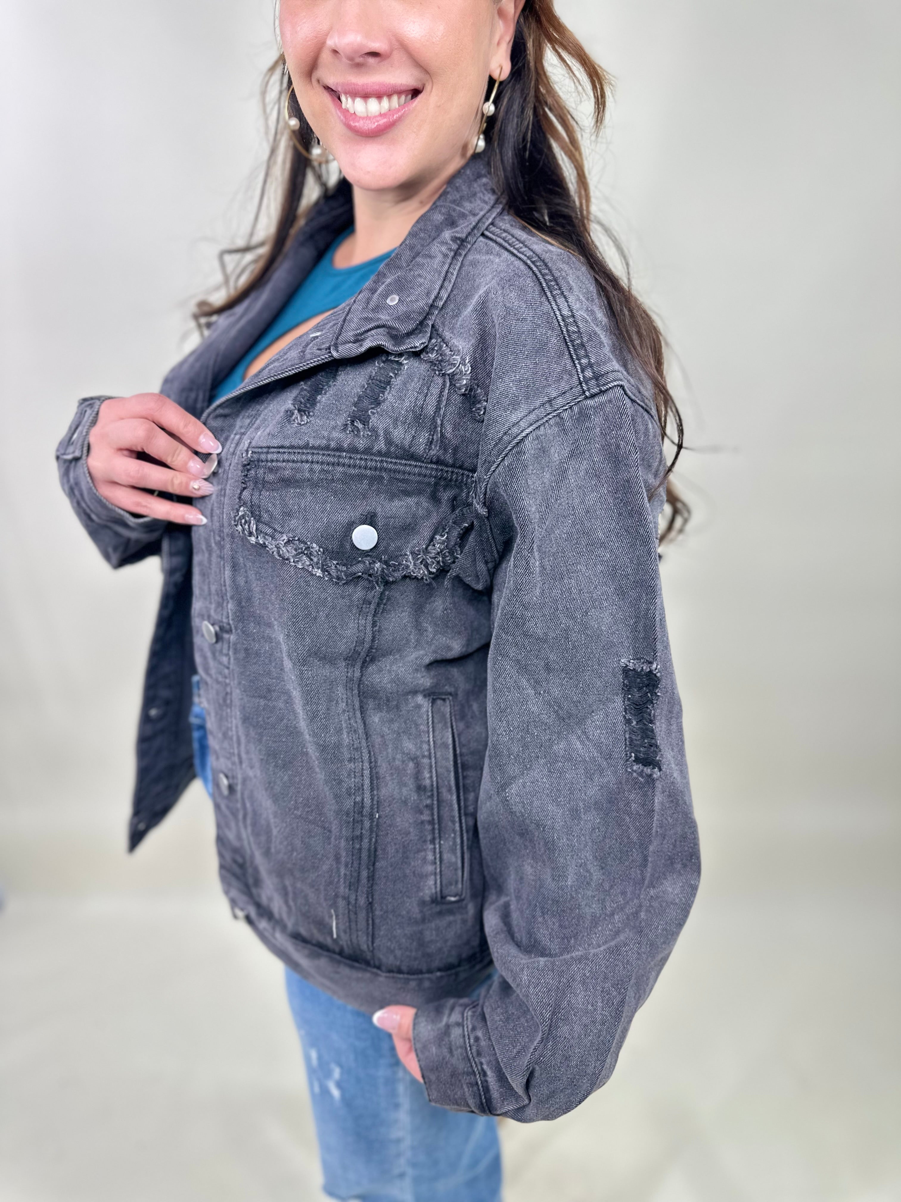 Drifter Jacket-200 Jackets/Shackets-Pol-Heathered Boho Boutique, Women's Fashion and Accessories in Palmetto, FL