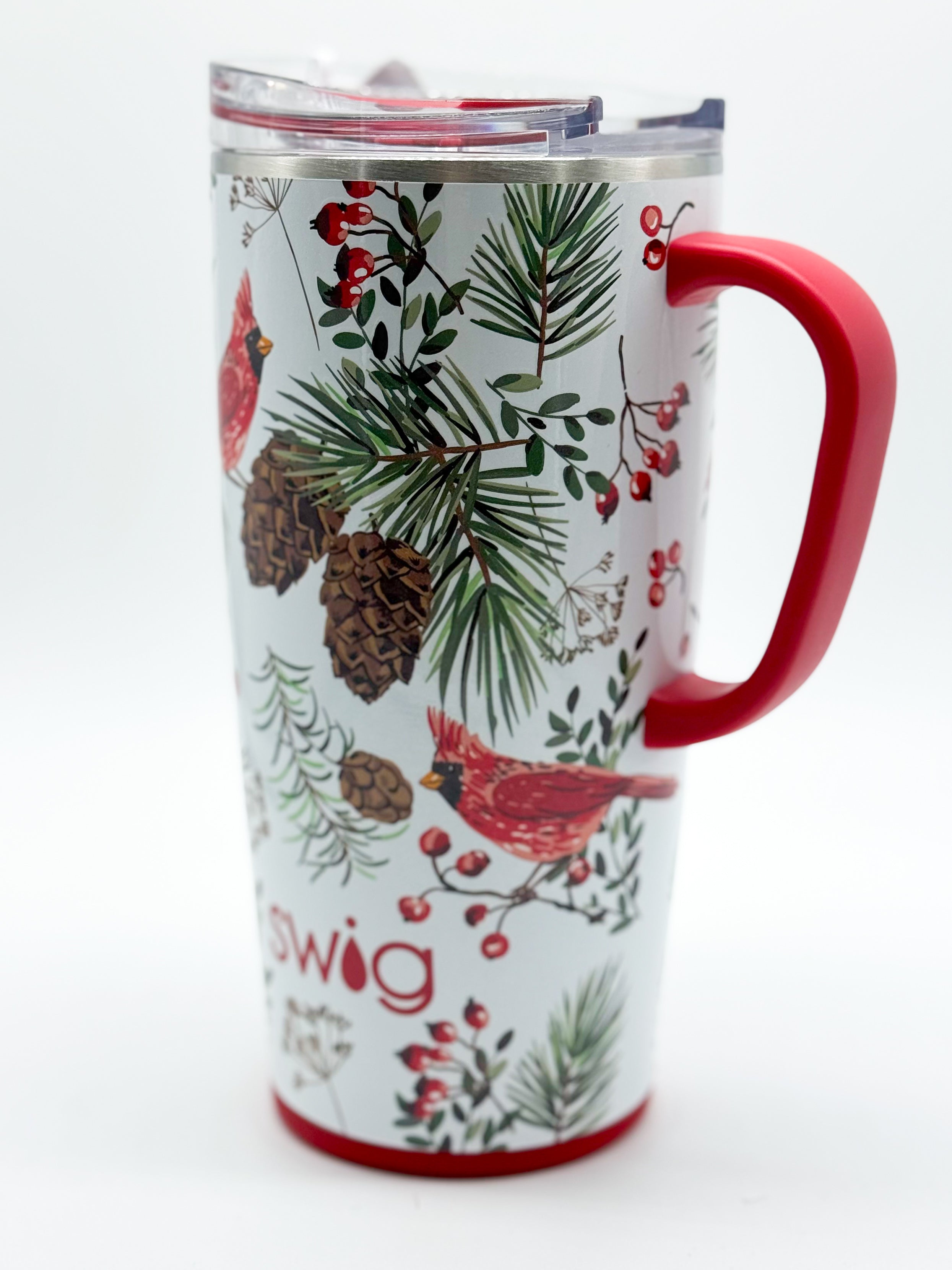 Winter Cardinals Swig-340 Other Accessories-Swig-Heathered Boho Boutique, Women's Fashion and Accessories in Palmetto, FL