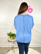 Great Day Top-110 Short Sleeve Top-Zenana-Heathered Boho Boutique, Women's Fashion and Accessories in Palmetto, FL