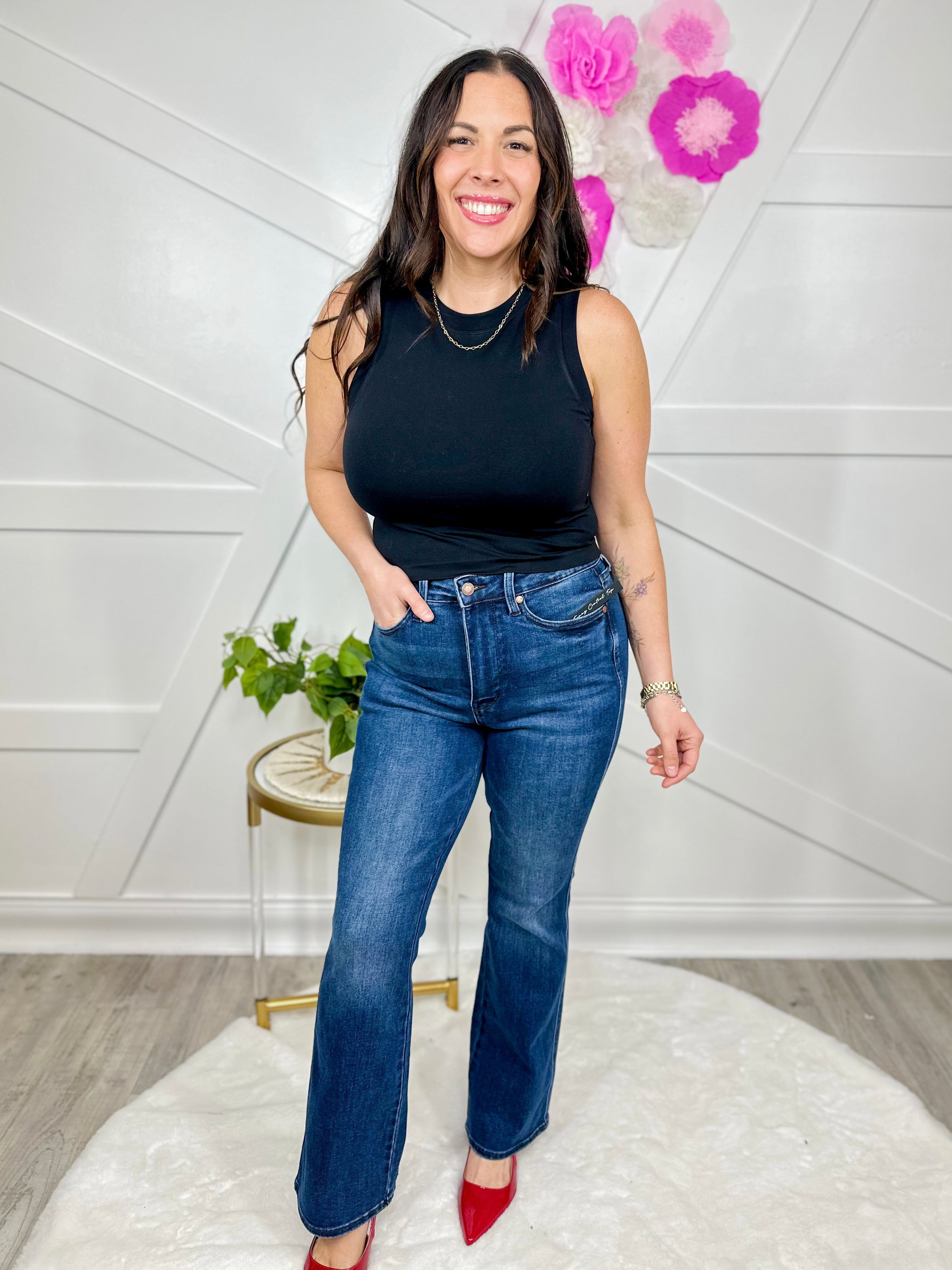 Long Homegrown Tummy Control Bootcut by Judy Blue - Long-190 Jeans-Judy Blue-Heathered Boho Boutique, Women's Fashion and Accessories in Palmetto, FL