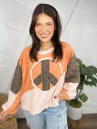 RESTOCK: Keep the Peace Sweater Top-125 Sweater-Pol-Heathered Boho Boutique, Women's Fashion and Accessories in Palmetto, FL