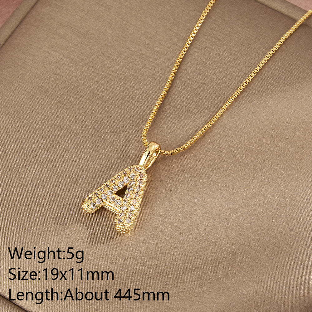 All About YOU Initial Necklace-310 JEWELRY-NIHAO JEWELRY-Heathered Boho Boutique, Women's Fashion and Accessories in Palmetto, FL