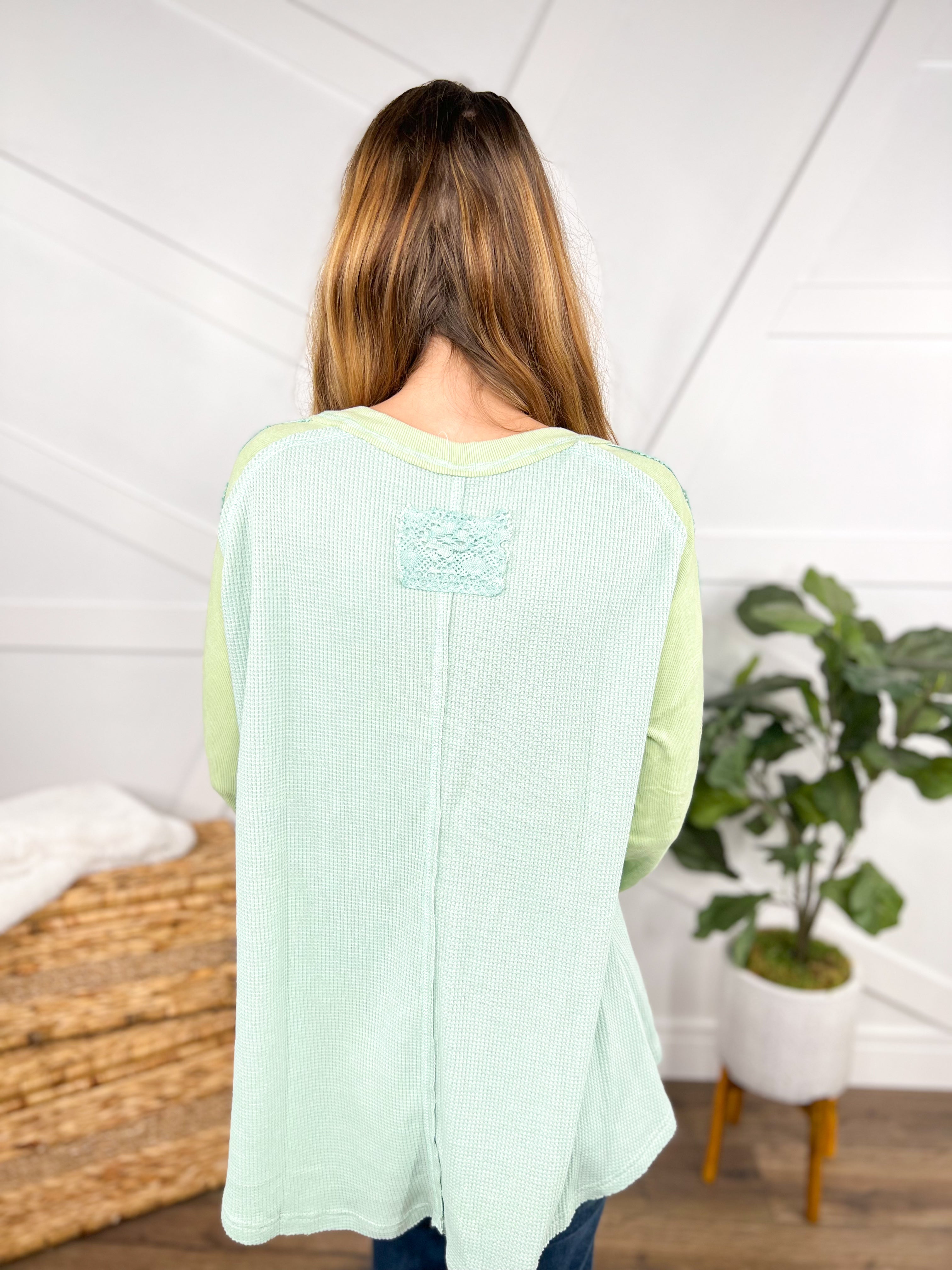 Loving Thoughts Top-120 Long Sleeve Tops-Pol-Heathered Boho Boutique, Women's Fashion and Accessories in Palmetto, FL