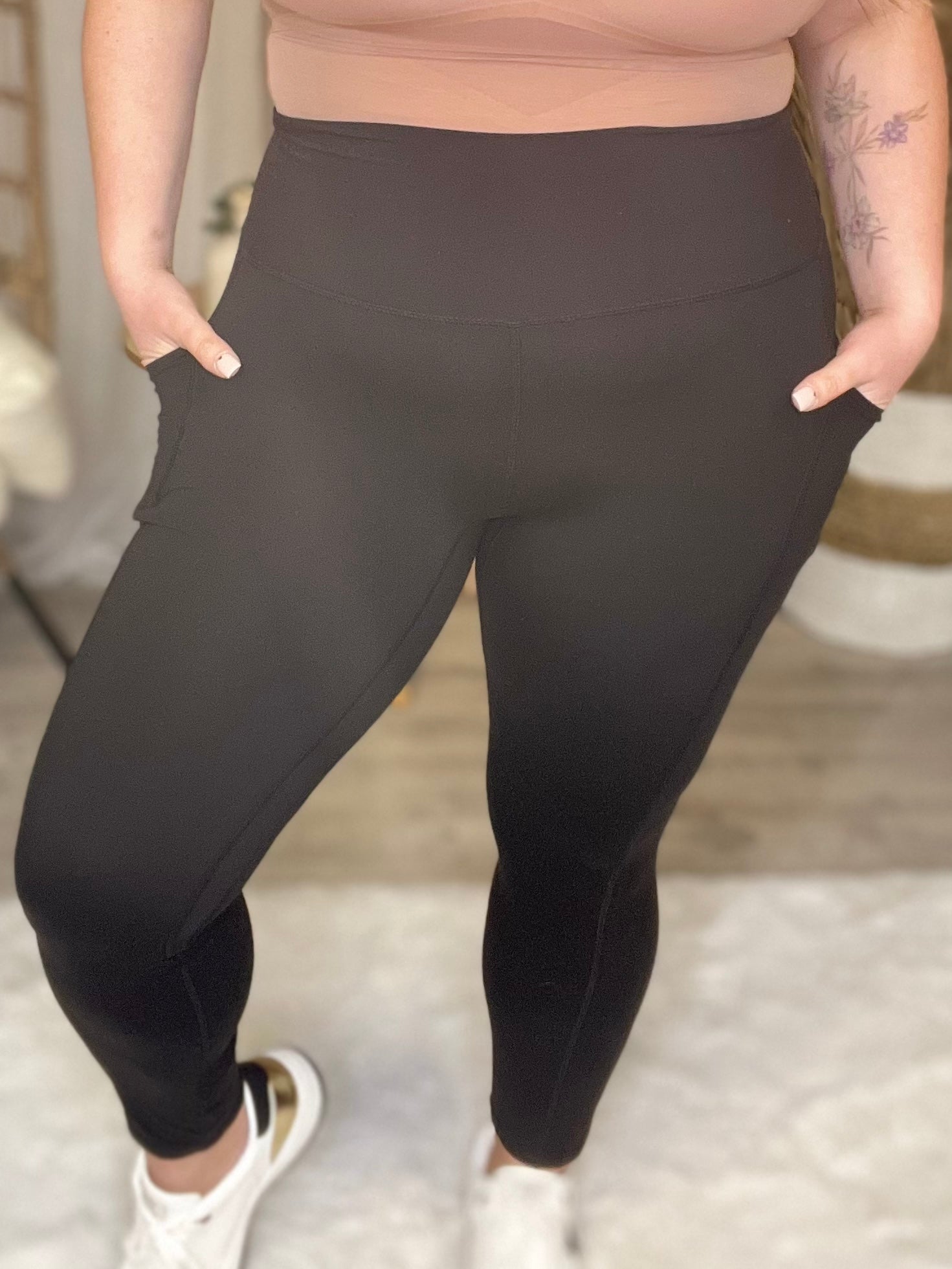 Restock: Basics are Best Leggings-240 Activewear/Sets-Rae Mode-Heathered Boho Boutique, Women's Fashion and Accessories in Palmetto, FL