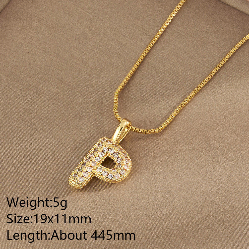 All About YOU Initial Necklace-310 JEWELRY-NIHAO JEWELRY-Heathered Boho Boutique, Women's Fashion and Accessories in Palmetto, FL