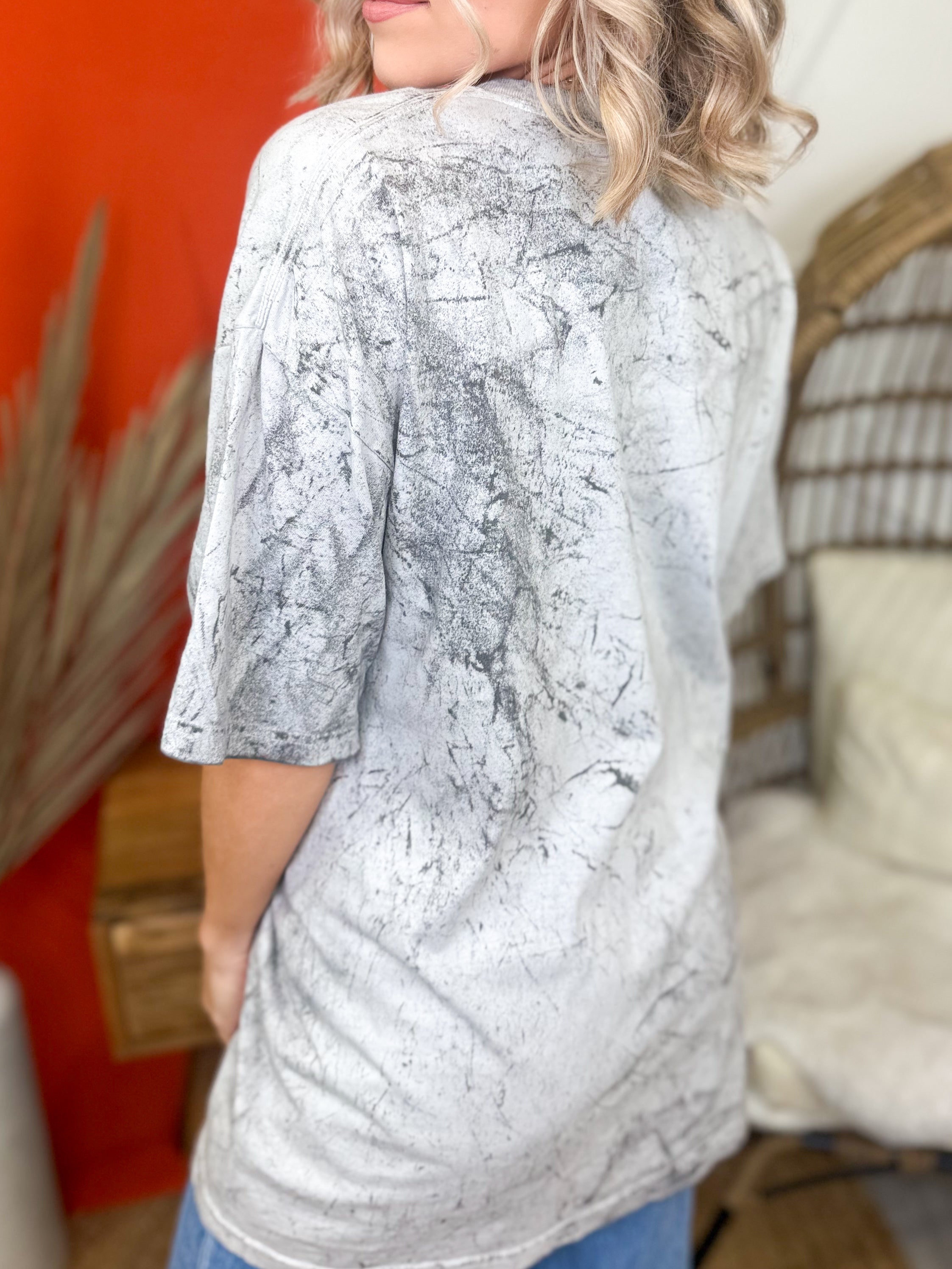 Maybe Iced Coffee is Addicted To Me Graphic Tee-130 Graphic Tees-Heathered Boho-Heathered Boho Boutique, Women's Fashion and Accessories in Palmetto, FL