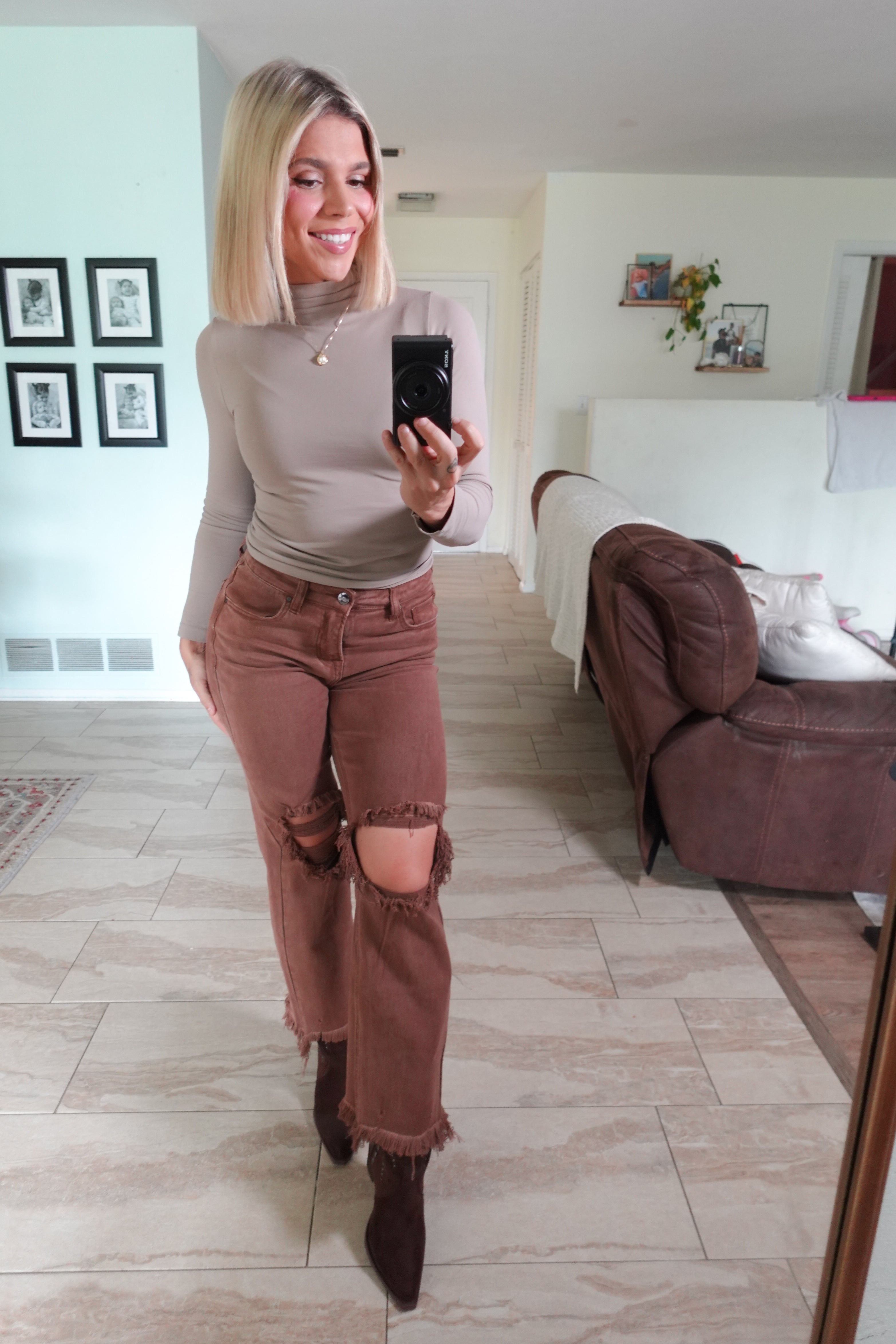 Espresso Yourself Straight Leg by Risen Jeans-190 Jeans-Risen Jeans-Heathered Boho Boutique, Women's Fashion and Accessories in Palmetto, FL