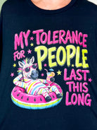 My Tolerance Graphic Tee-130 GRAPHIC TEE-Heathered Boho-Heathered Boho Boutique, Women's Fashion and Accessories in Palmetto, FL