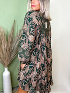 Grove On Paisley Dress-230 DRESSES/JUMPSUITS/ROMPERS-HEIMISH-Heathered Boho Boutique, Women's Fashion and Accessories in Palmetto, FL