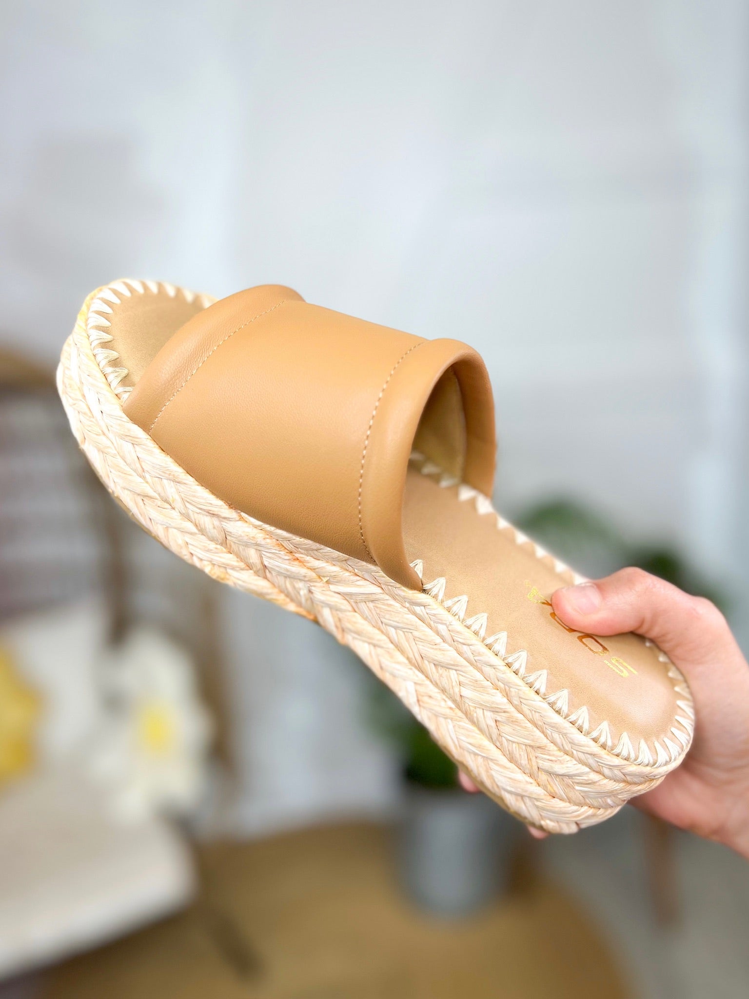 Monte Platform Sandals - Camel-350 SHOES-Fortune Dynamic-Heathered Boho Boutique, Women's Fashion and Accessories in Palmetto, FL