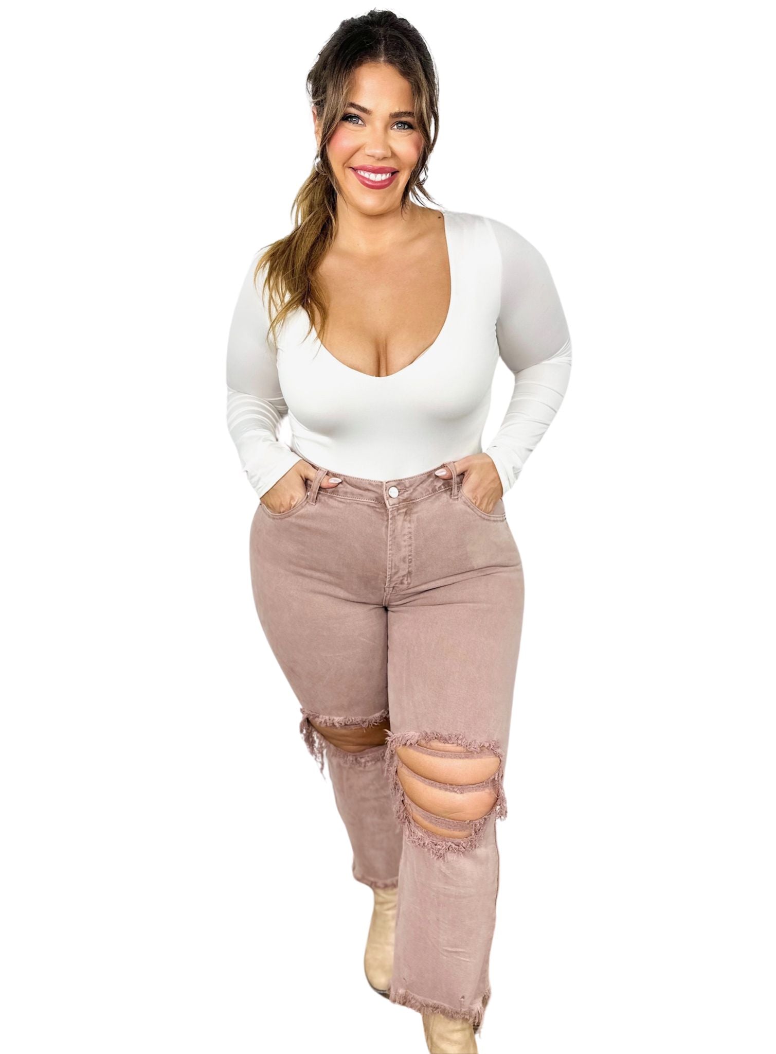 Defining Limits Straight Leg by Risen Jeans-190 Jeans-Risen Jeans-Heathered Boho Boutique, Women's Fashion and Accessories in Palmetto, FL