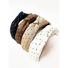 Polka Dot Knotted Headband-330 Headwear-Love & Repeat-Heathered Boho Boutique, Women's Fashion and Accessories in Palmetto, FL