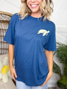 Summer Ocean Graphic Tee-130 Graphic Tees-Heathered Boho-Heathered Boho Boutique, Women's Fashion and Accessories in Palmetto, FL