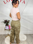 Watch Me Grow Wide Leg Pants-150 PANTS-Easel-Heathered Boho Boutique, Women's Fashion and Accessories in Palmetto, FL