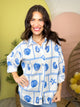 Seaside Sketch Button Down-120 LONG SLEEVE TOPS-ODDI-Heathered Boho Boutique, Women's Fashion and Accessories in Palmetto, FL