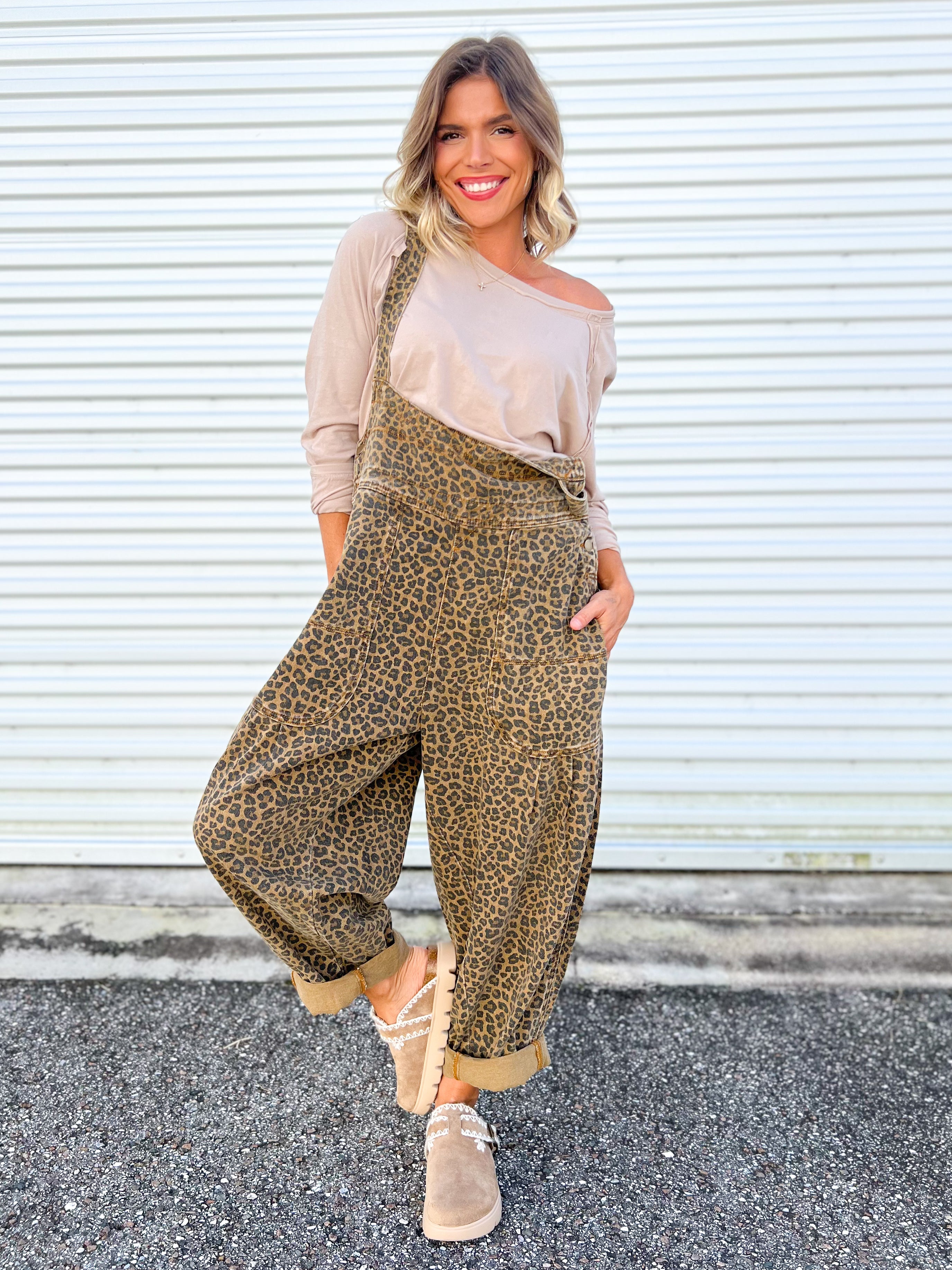 Wild Side Overalls-230 DRESSES/JUMPSUITS/ROMPERS-HEIMISH-Heathered Boho Boutique, Women's Fashion and Accessories in Palmetto, FL