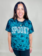 Spooky Green Marbled Graphic Tee-130 Graphic Tees-Heathered Boho-Heathered Boho Boutique, Women's Fashion and Accessories in Palmetto, FL