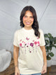 BCA Butterfly Garden Graphic Tee - Ivory -356-130 Graphic Tees-Heathered Boho-Heathered Boho Boutique, Women's Fashion and Accessories in Palmetto, FL