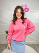 Amen Sweatshirt-120 Long Sleeve Tops-I Joah-Heathered Boho Boutique, Women's Fashion and Accessories in Palmetto, FL