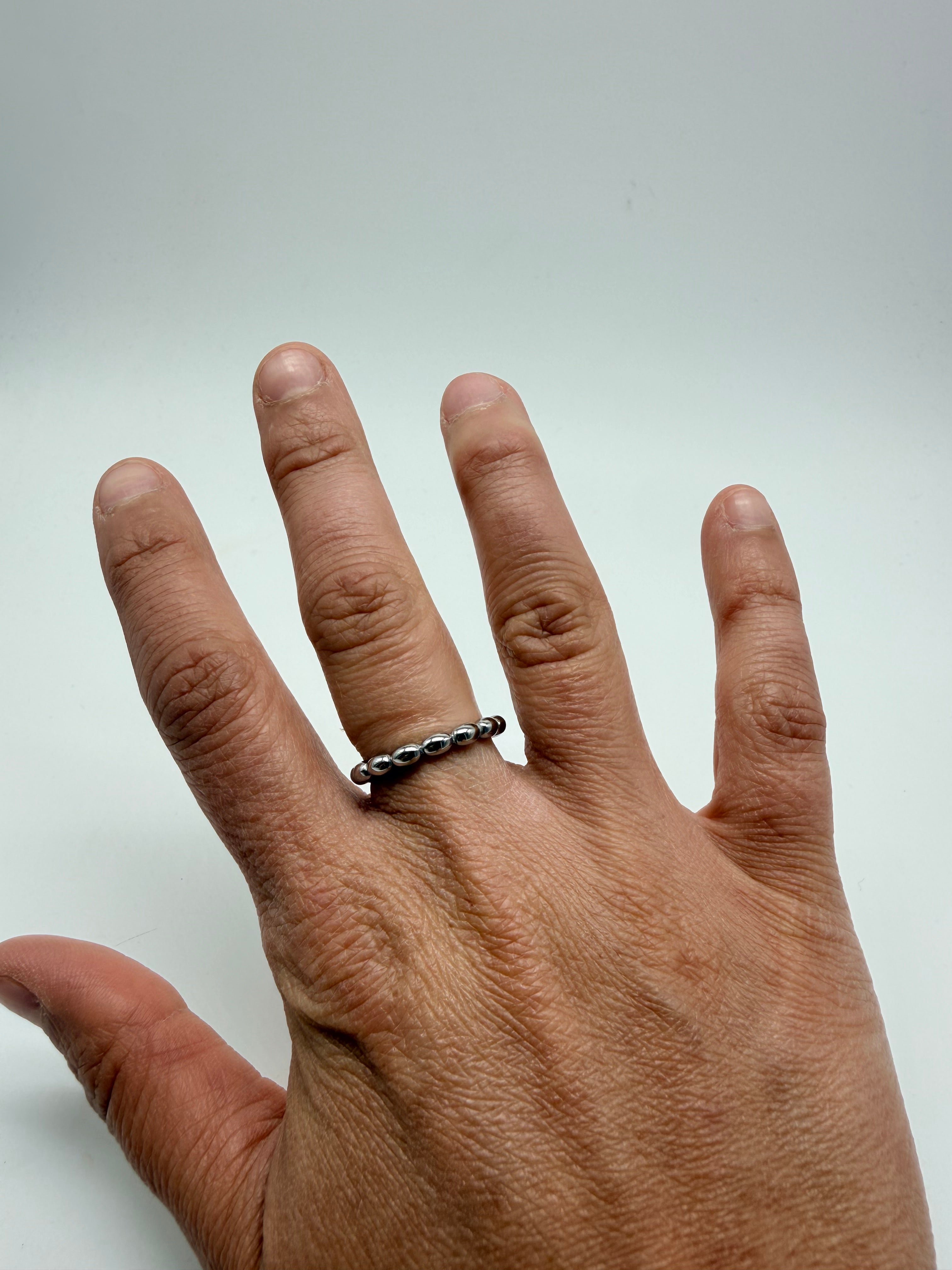 Oval Bead Waterproof Ring-310 Jewelry-NIHAO JEWELRY-Heathered Boho Boutique, Women's Fashion and Accessories in Palmetto, FL