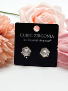 10mm Radiant CZ Stud-310 Jewelry-RM Manufacturing-Heathered Boho Boutique, Women's Fashion and Accessories in Palmetto, FL