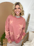 BLACK FRIDAY: Starry Night Sweatshirt-120 LONG SLEEVE TOPS-WHITE BIRCH-Heathered Boho Boutique, Women's Fashion and Accessories in Palmetto, FL