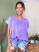 The Sunny Side Tee-110 SHORT SLEEVE TOP-ZENANA-Heathered Boho Boutique, Women's Fashion and Accessories in Palmetto, FL