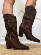Morgan Boots - Chocolate-350 SHOES-MIA SHOES-Heathered Boho Boutique, Women's Fashion and Accessories in Palmetto, FL