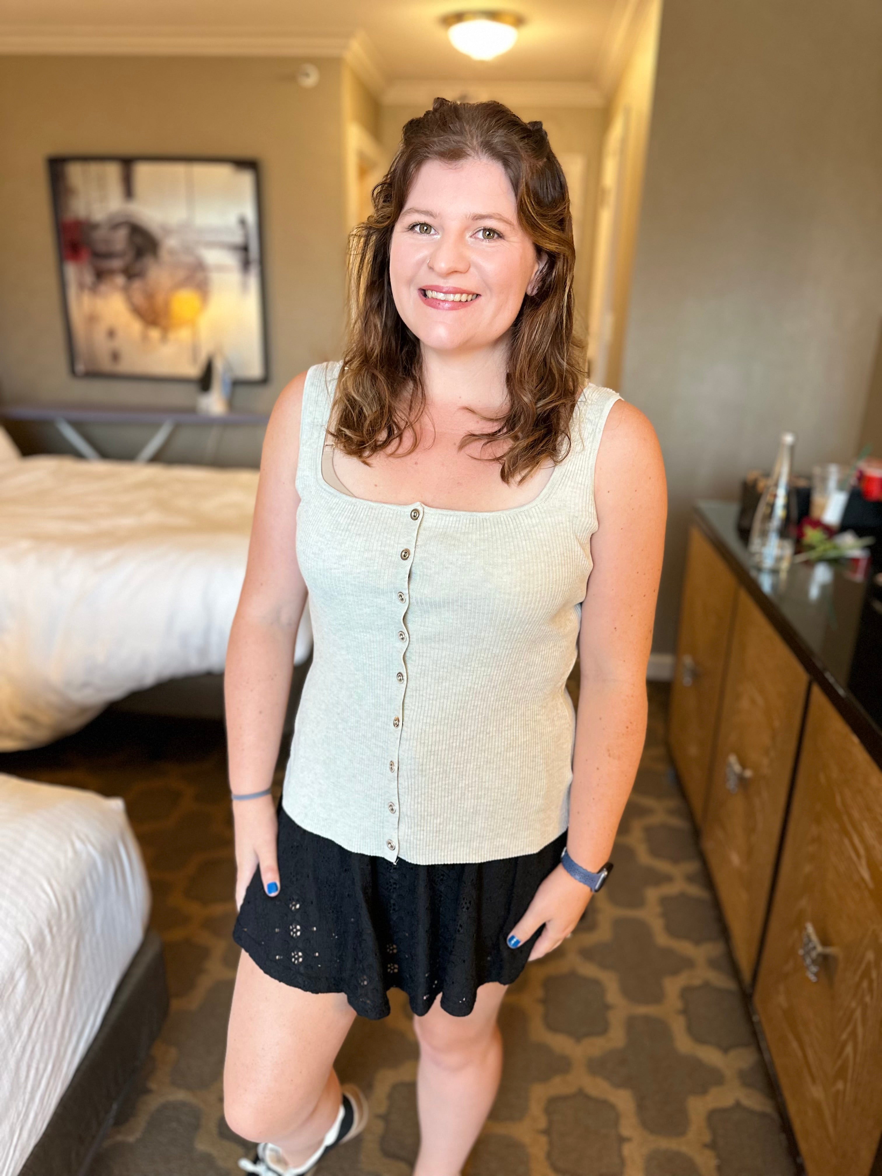 Spot On Tank Top-100 TANK/CROP TOPS-White Birch-Heathered Boho Boutique, Women's Fashion and Accessories in Palmetto, FL