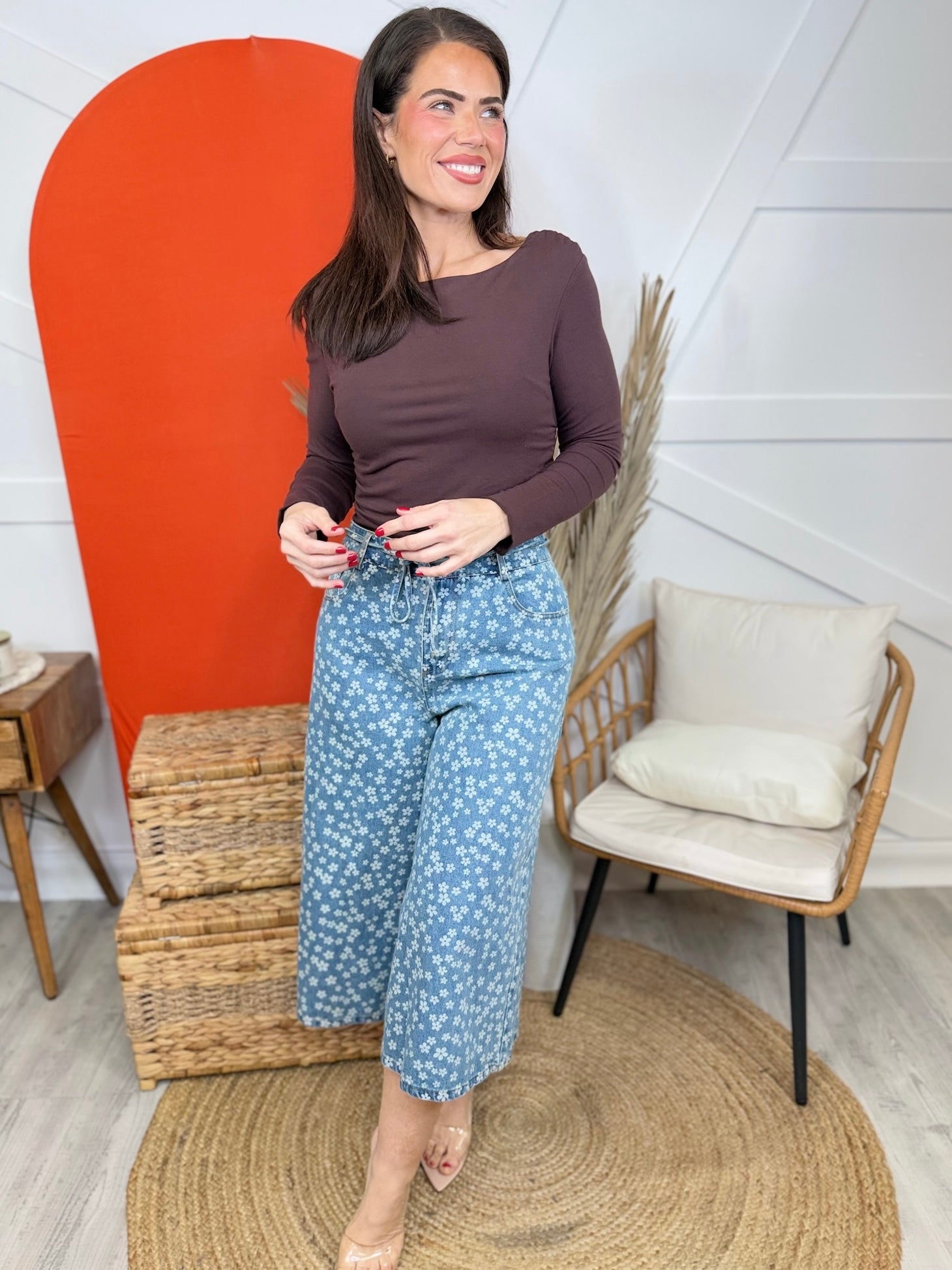 Bloomed Jeans-190 Jeans-SEW IN LOVE-Heathered Boho Boutique, Women's Fashion and Accessories in Palmetto, FL