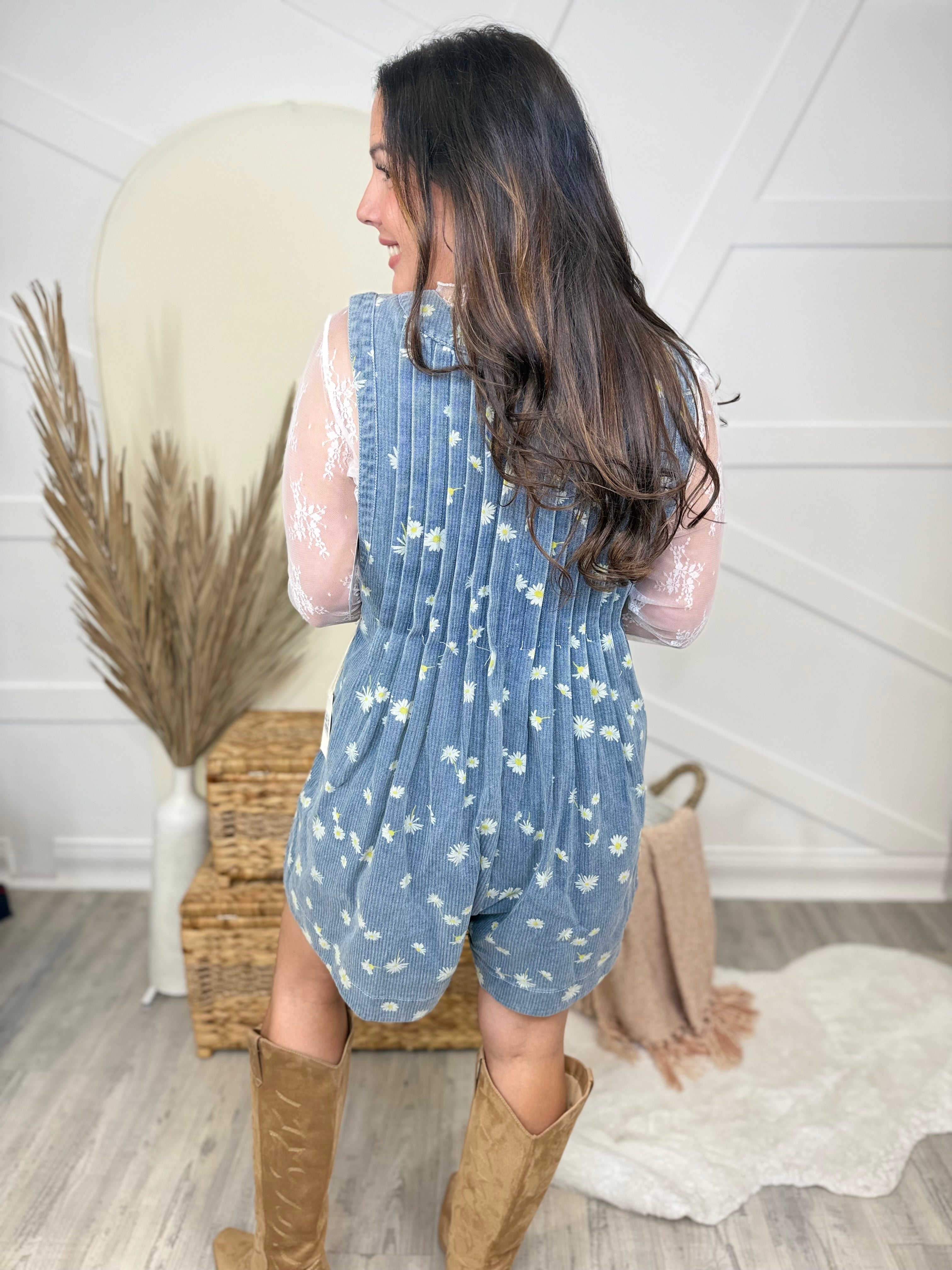 Big Believer Romper-230 DRESSES/JUMPSUITS/ROMPERS-Sew In Love-Heathered Boho Boutique, Women's Fashion and Accessories in Palmetto, FL