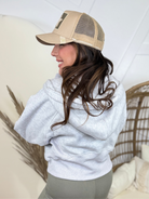 Light Gray Zip Down Jacket-200 JACKETS/SHACKETS-Birdie & Co-Heathered Boho Boutique, Women's Fashion and Accessories in Palmetto, FL