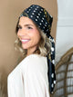 Dots & Chain Pattern Luxe Satin Head Scarf-340 Other Accessories-Heathered Boho-Heathered Boho Boutique, Women's Fashion and Accessories in Palmetto, FL