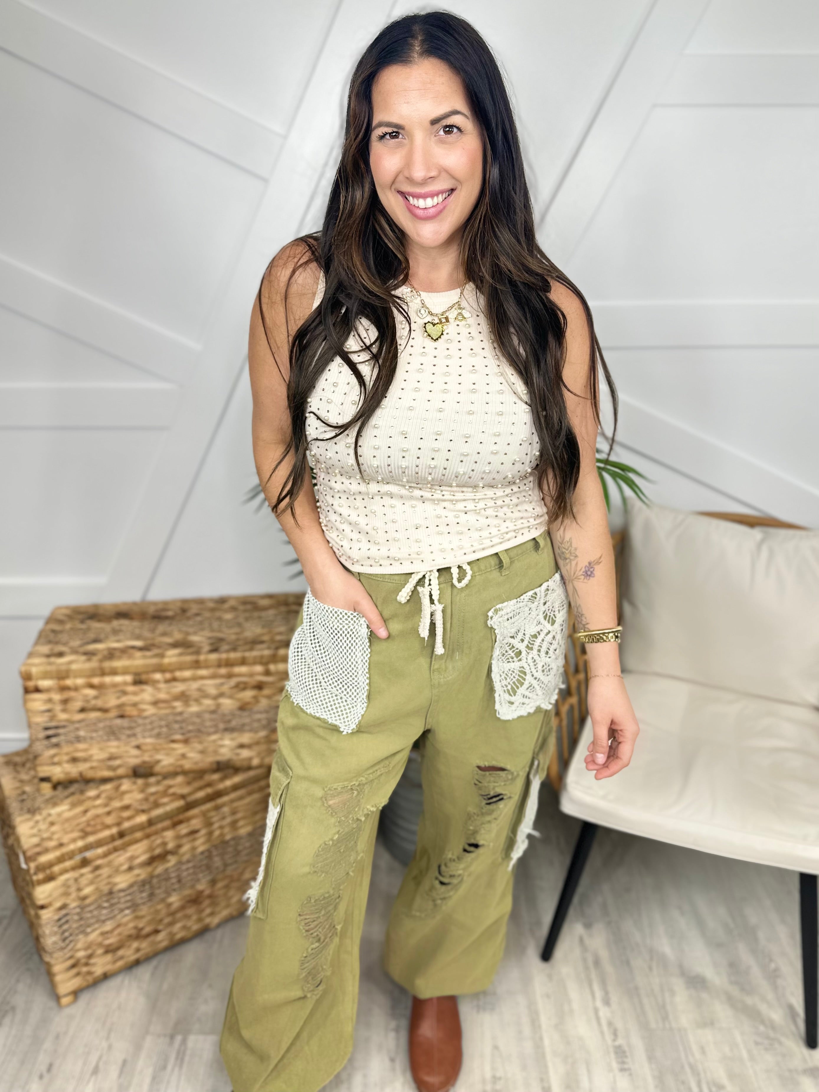 Restock: A Million Little Things Joggers - Olive-150 PANTS-Pol-Heathered Boho Boutique, Women's Fashion and Accessories in Palmetto, FL