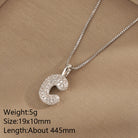 All About YOU Initial Necklace-310 JEWELRY-NIHAO JEWELRY-Heathered Boho Boutique, Women's Fashion and Accessories in Palmetto, FL