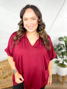 Cara Collared Top-110 Short Sleeve Top-Southern Grace-Heathered Boho Boutique, Women's Fashion and Accessories in Palmetto, FL