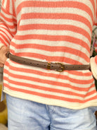 Fashionable Thin Leather Belt-340 Other Accessories-Fame Accessories-Heathered Boho Boutique, Women's Fashion and Accessories in Palmetto, FL
