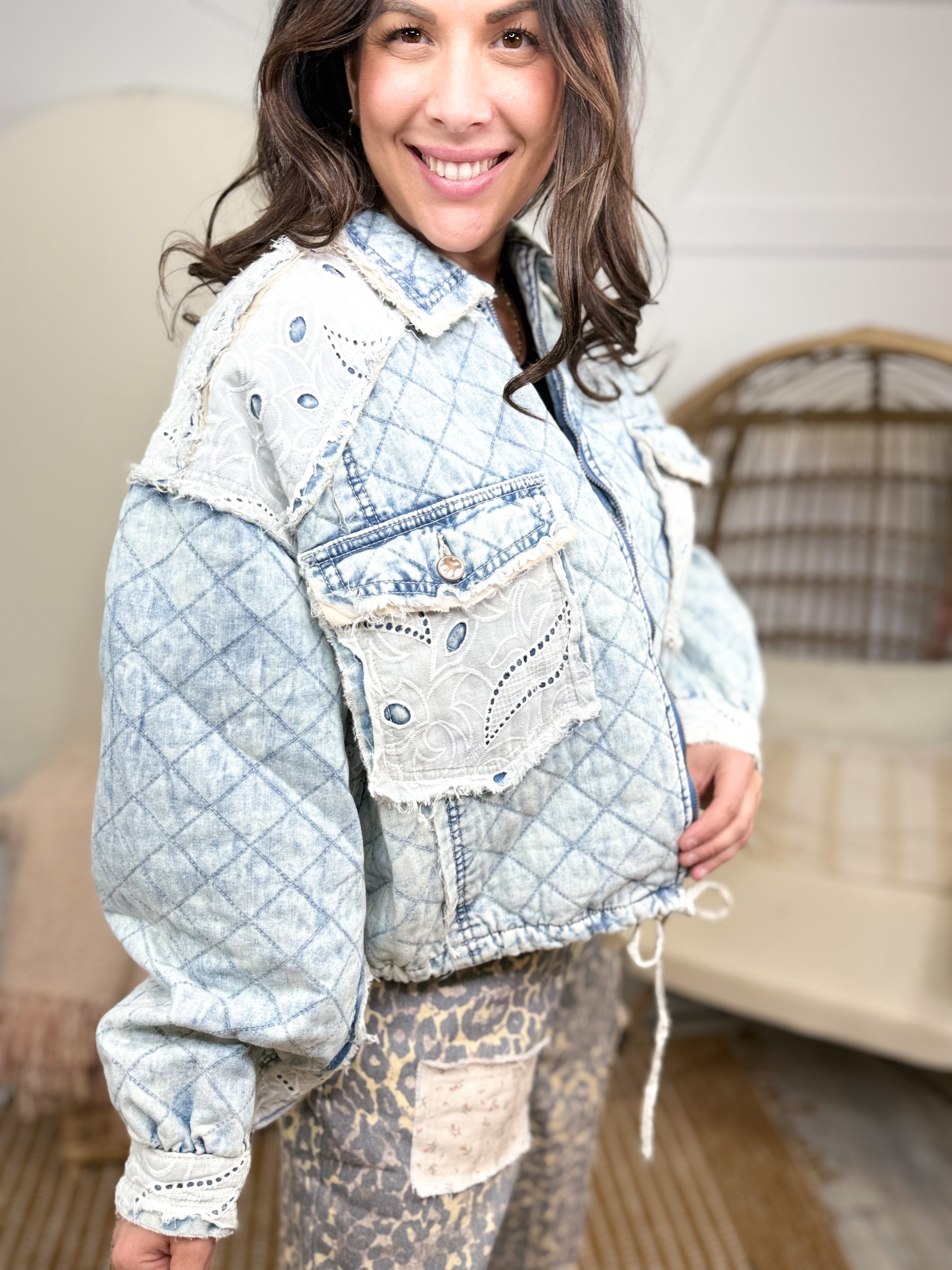 Everyday Bliss Jacket-200 Jackets/Shackets-POL-Heathered Boho Boutique, Women's Fashion and Accessories in Palmetto, FL