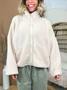 Cozy Company Sherpa Jacket-200 JACKETS/SHACKETS-STITCH & CO-Heathered Boho Boutique, Women's Fashion and Accessories in Palmetto, FL