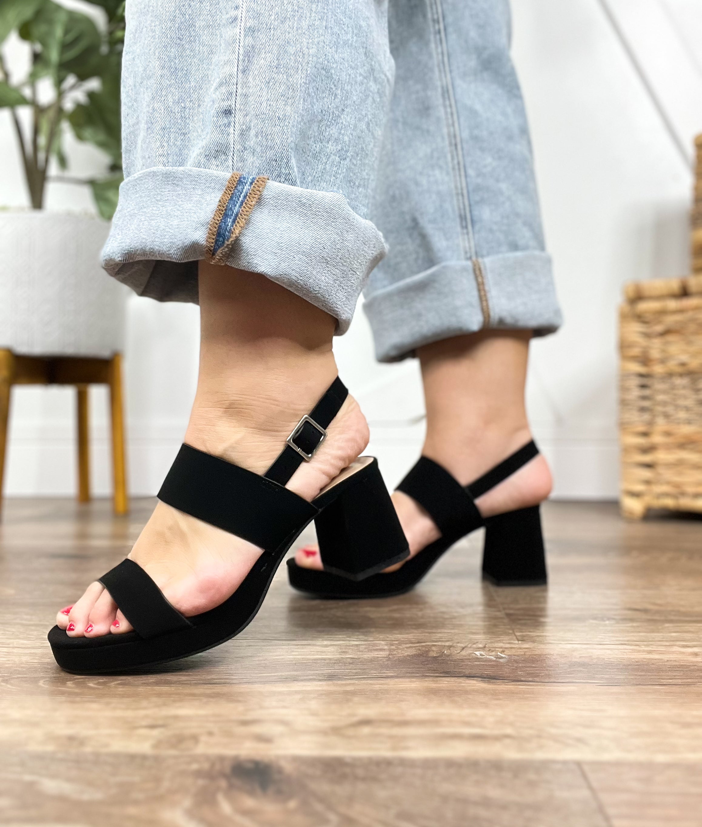 Black Lobley Wedges-350 SHOES-Fortune Dynamic-Heathered Boho Boutique, Women's Fashion and Accessories in Palmetto, FL