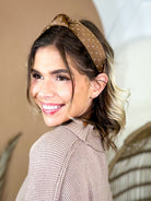 Polka Dot Knotted Headband-330 Headwear-Love & Repeat-Heathered Boho Boutique, Women's Fashion and Accessories in Palmetto, FL
